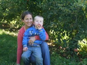 picking apples