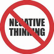 no to negative thinking